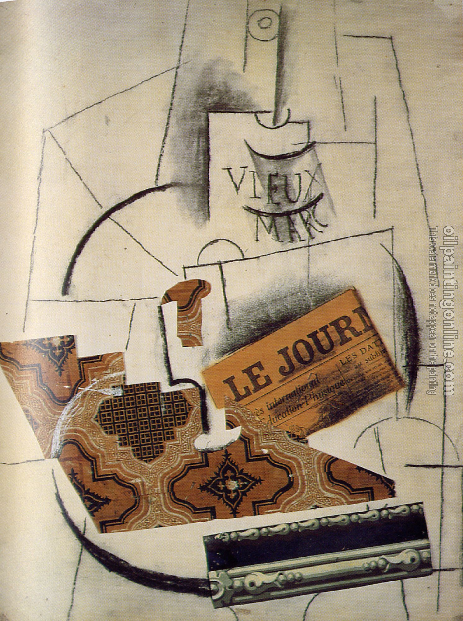 Picasso, Pablo - bottle of vieux marc